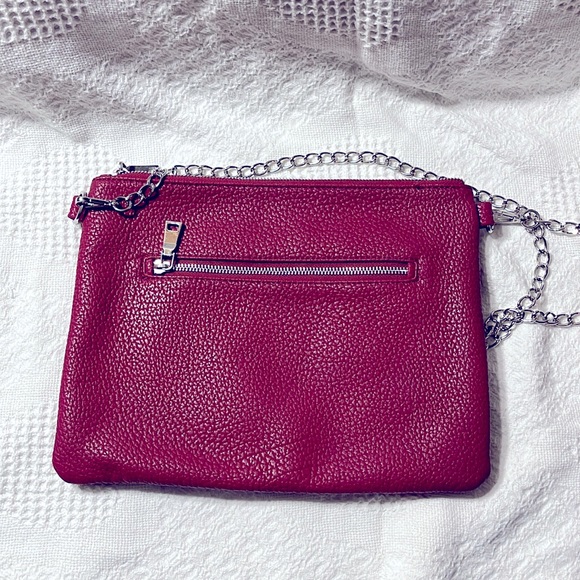 Nella Bella Vegan Leather Crossbody red Purse - Picture 2 of 4